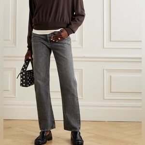 Agolde 90’s Pinch Waist Charcoal Straight Leg Jeans